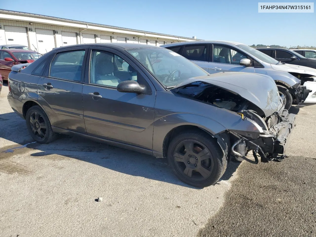 2007 Ford Focus Zx4 VIN: 1FAHP34N47W315161 Lot: 75764924