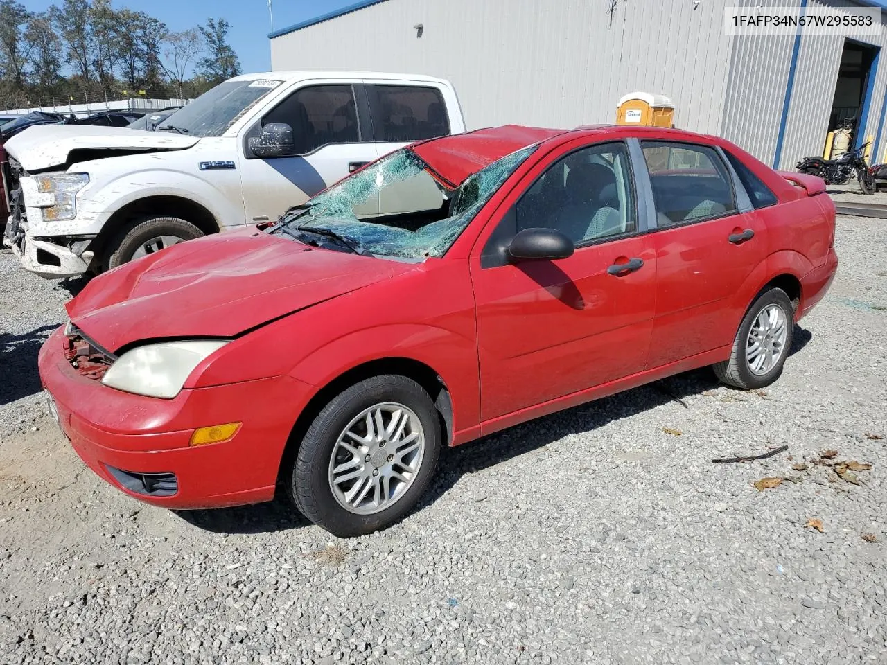 2007 Ford Focus Zx4 VIN: 1FAFP34N67W295583 Lot: 76113674