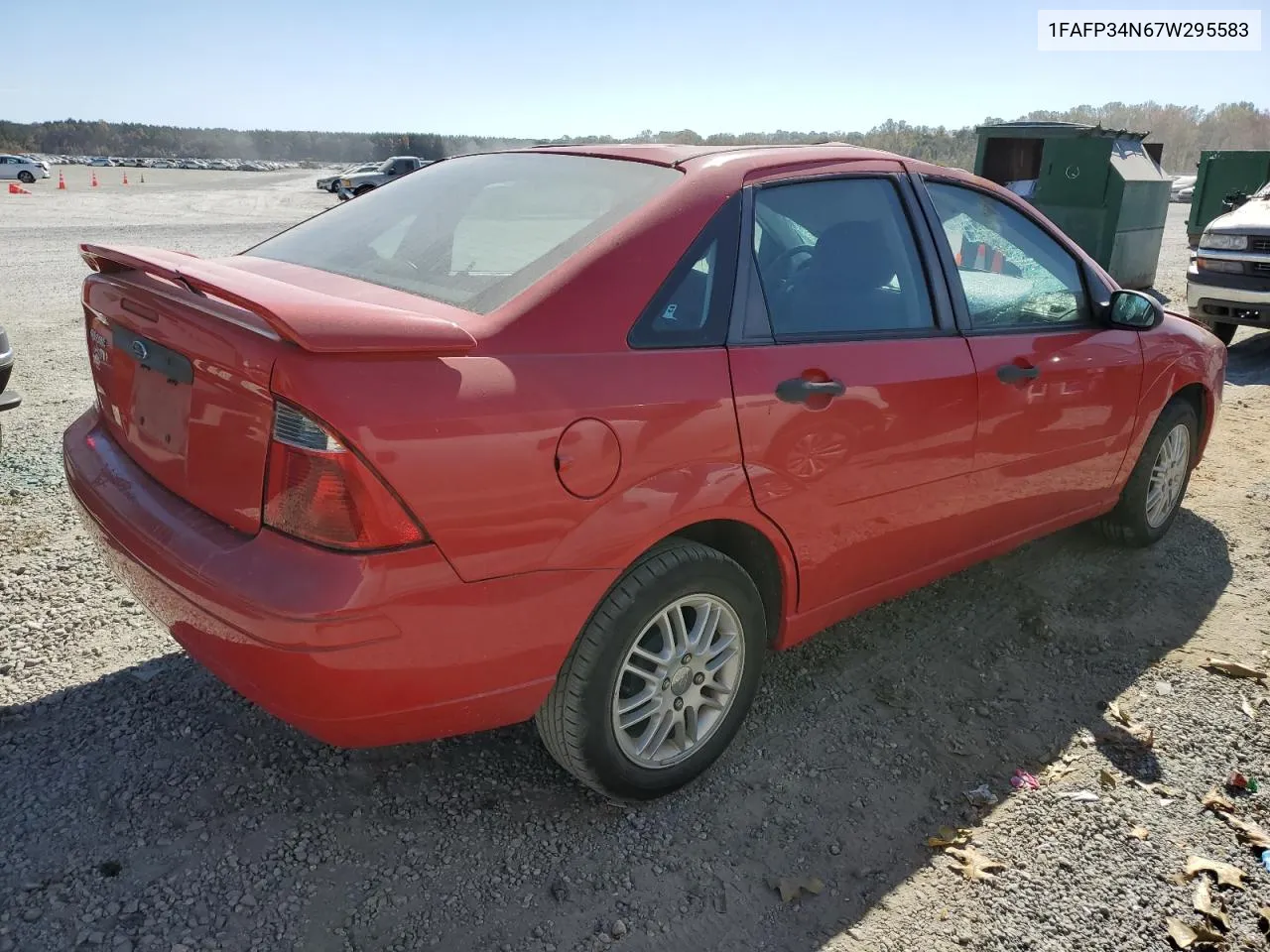 2007 Ford Focus Zx4 VIN: 1FAFP34N67W295583 Lot: 76113674