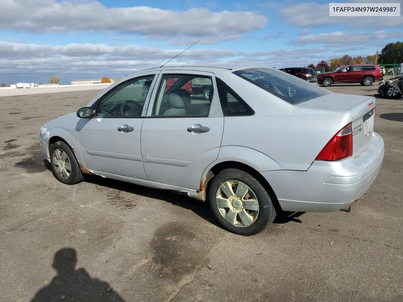 2007 Ford Focus Zx4 VIN: 1FAFP34N97W249987 Lot: 77295644