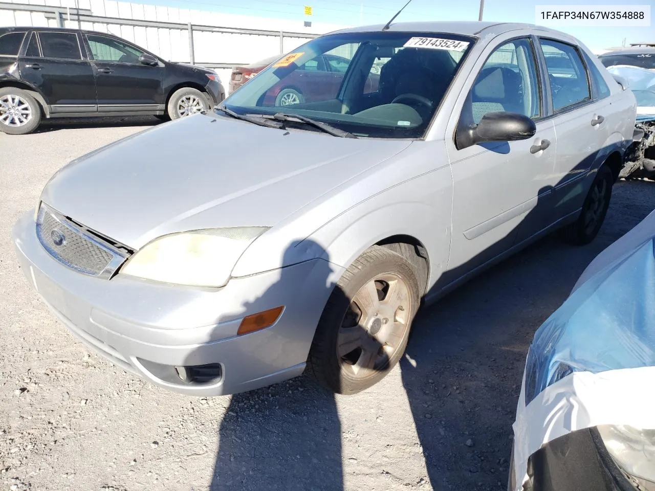 2007 Ford Focus Zx4 VIN: 1FAFP34N67W354888 Lot: 79143524