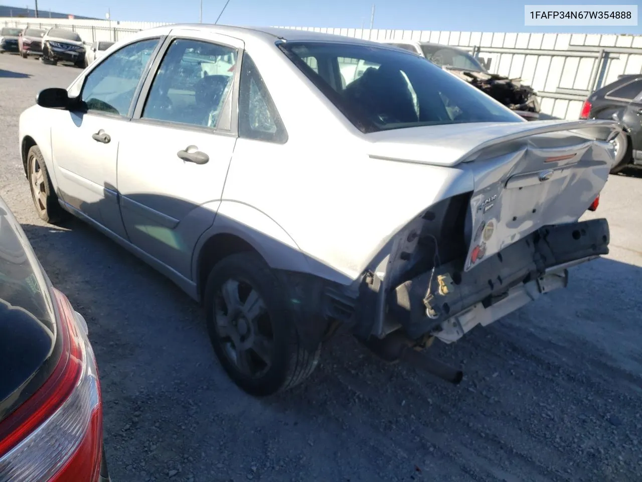 2007 Ford Focus Zx4 VIN: 1FAFP34N67W354888 Lot: 79143524