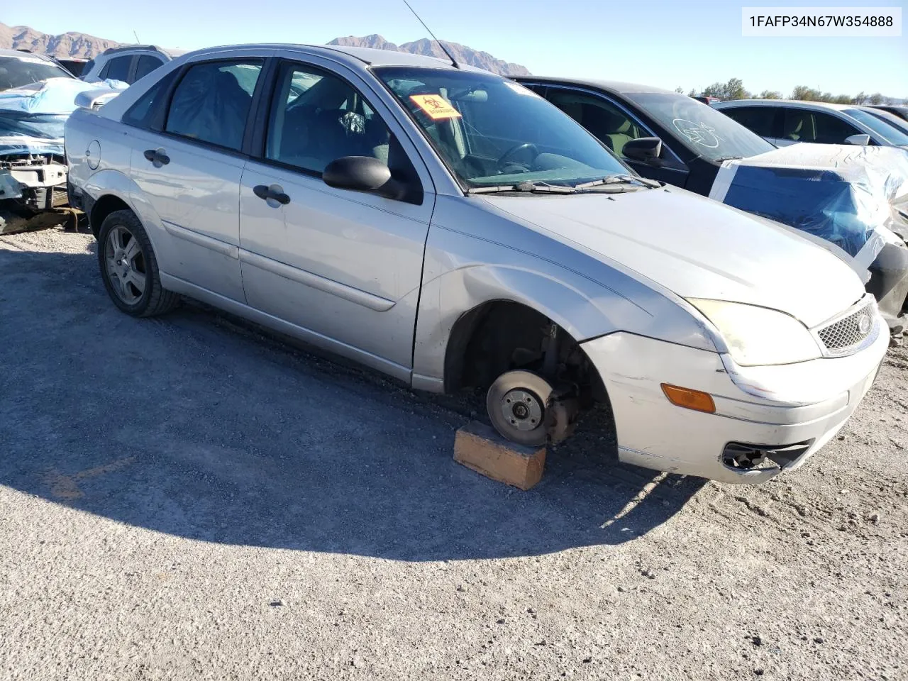 2007 Ford Focus Zx4 VIN: 1FAFP34N67W354888 Lot: 79143524