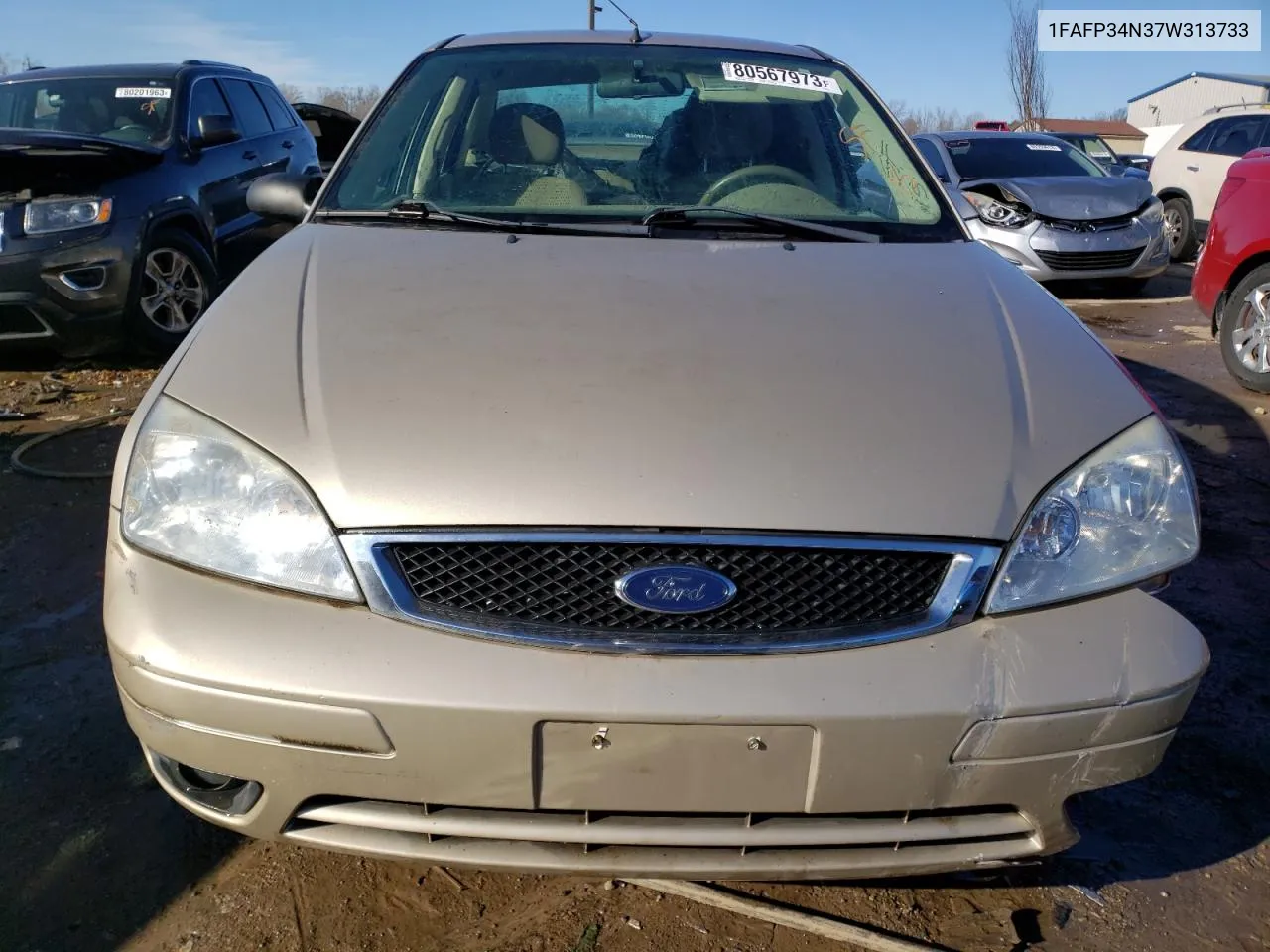 2007 Ford Focus Zx4 VIN: 1FAFP34N37W313733 Lot: 80567973