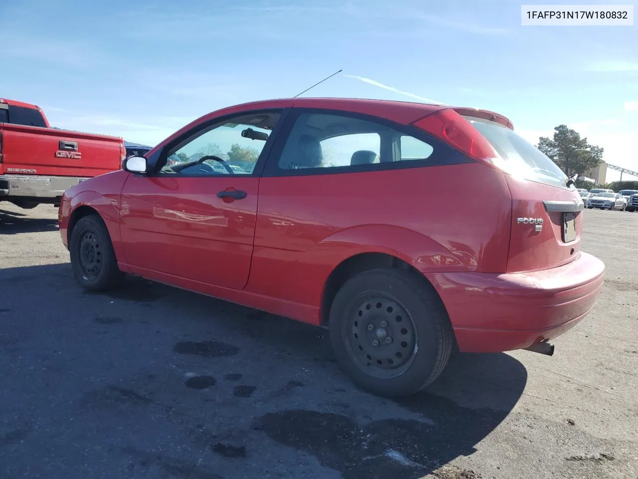 2007 Ford Focus Zx3 VIN: 1FAFP31N17W180832 Lot: 80795484