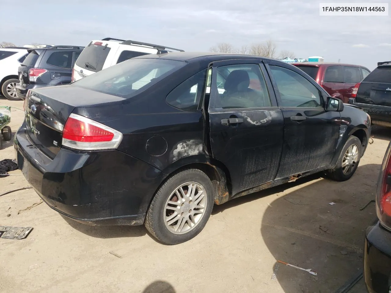 2008 Ford Focus Se VIN: 1FAHP35N18W144563 Lot: 46246644