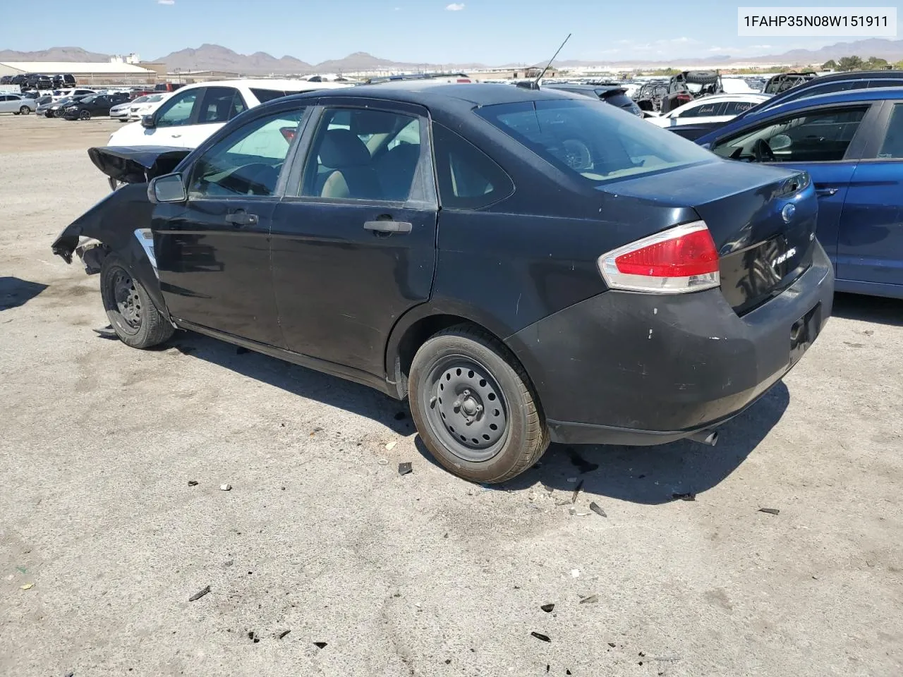 2008 Ford Focus Se VIN: 1FAHP35N08W151911 Lot: 54751794