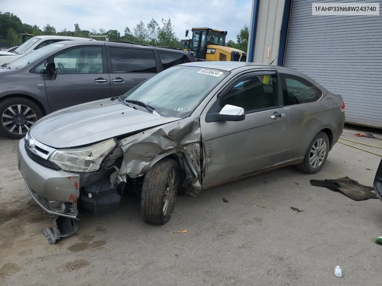 2008 Ford Focus Se VIN: 1FAHP33N68W243740 Lot: 60336634