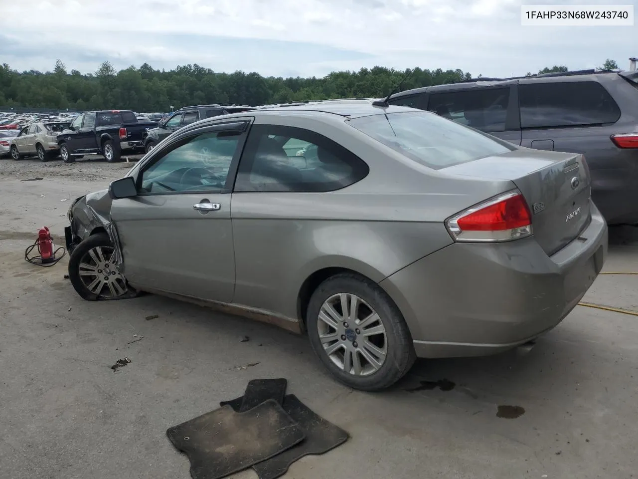 2008 Ford Focus Se VIN: 1FAHP33N68W243740 Lot: 60336634