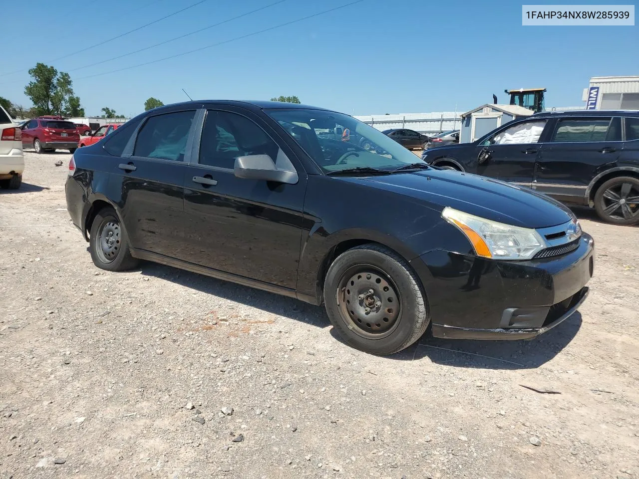 2008 Ford Focus S/Se VIN: 1FAHP34NX8W285939 Lot: 60851664