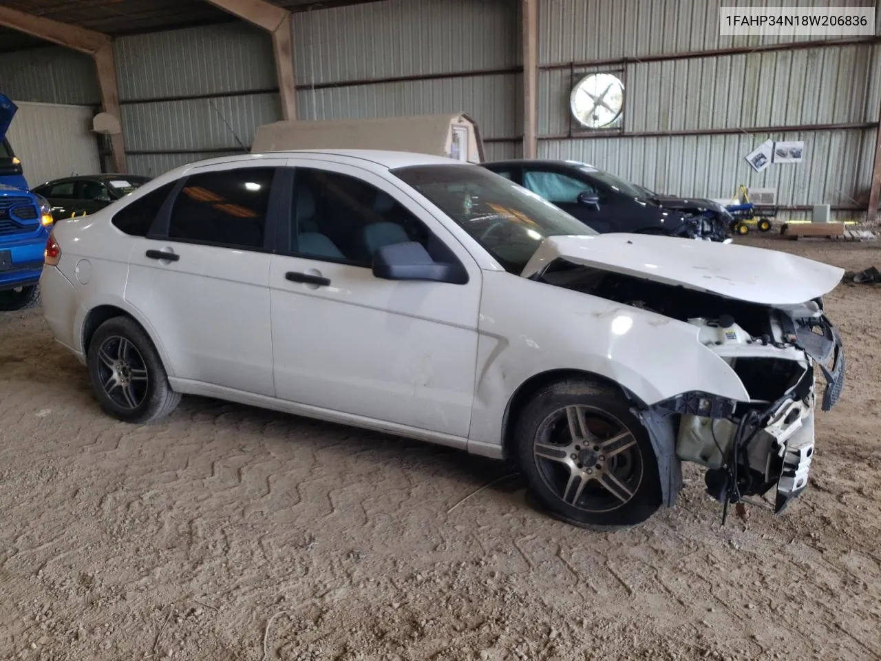 2008 Ford Focus S/Se VIN: 1FAHP34N18W206836 Lot: 63277344