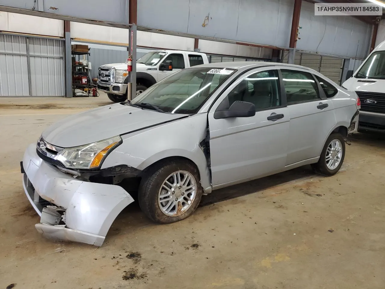 2008 Ford Focus Se VIN: 1FAHP35N98W184583 Lot: 63604564