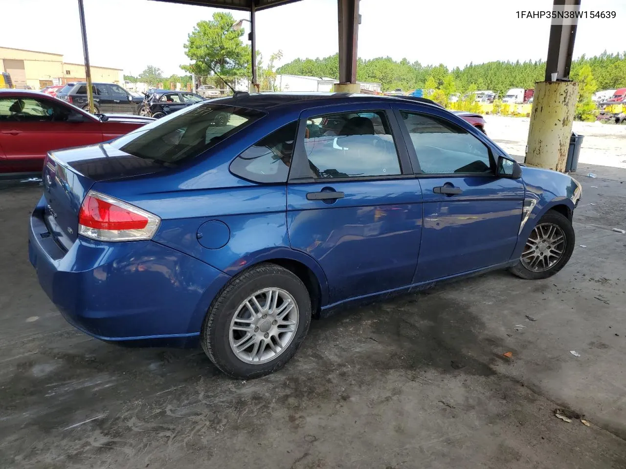 2008 Ford Focus Se VIN: 1FAHP35N38W154639 Lot: 63863304