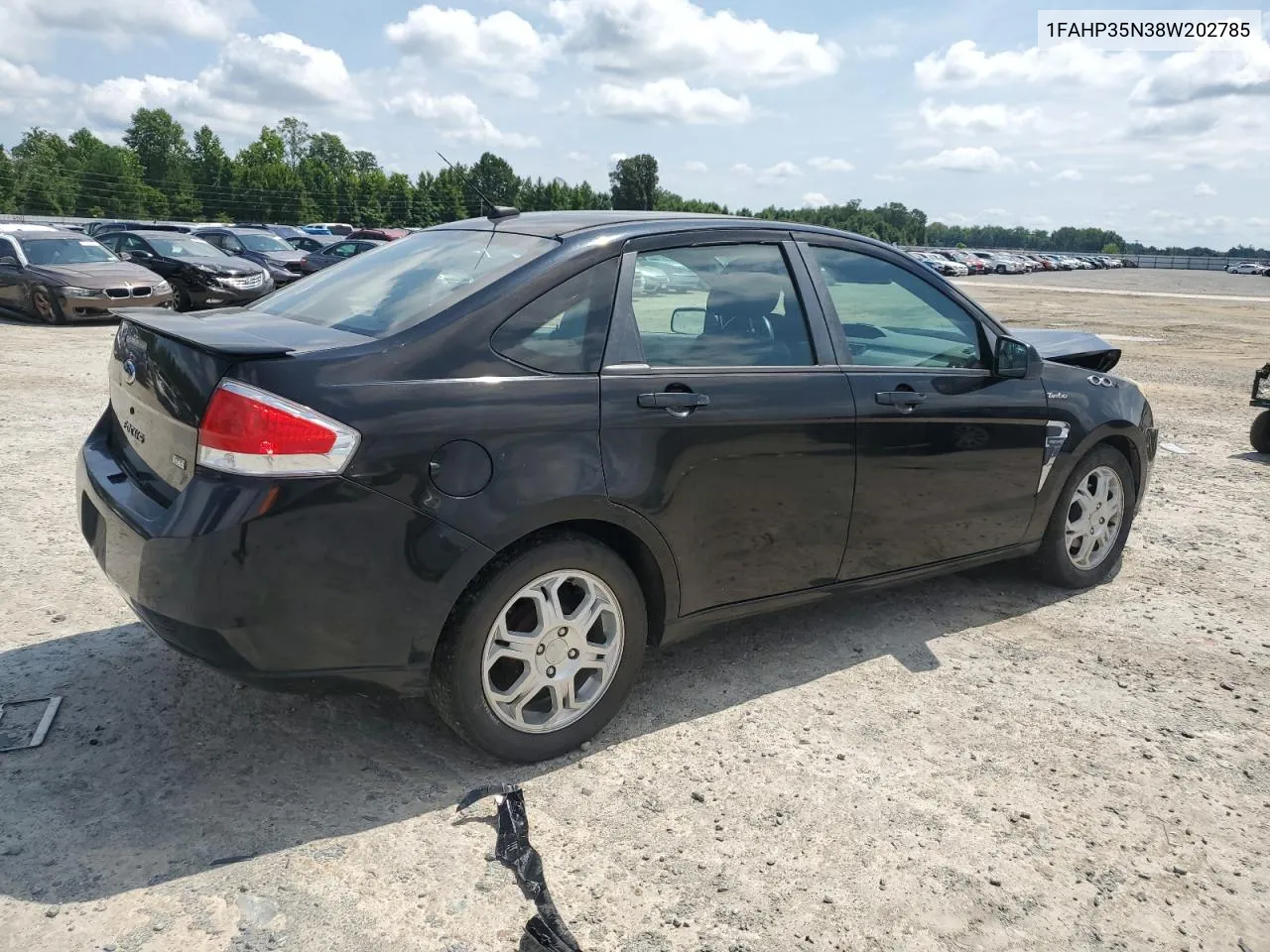 2008 Ford Focus Se VIN: 1FAHP35N38W202785 Lot: 65552924