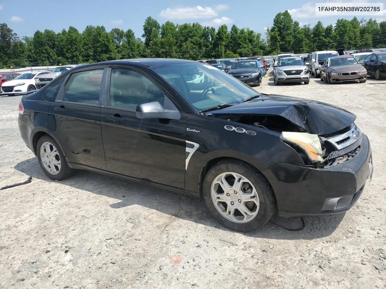 2008 Ford Focus Se VIN: 1FAHP35N38W202785 Lot: 65552924