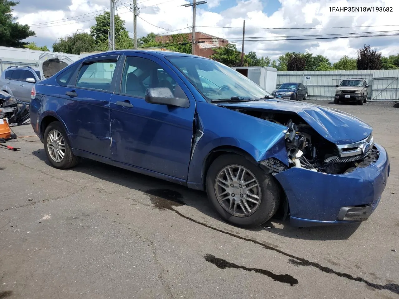 2008 Ford Focus Se VIN: 1FAHP35N18W193682 Lot: 67773384