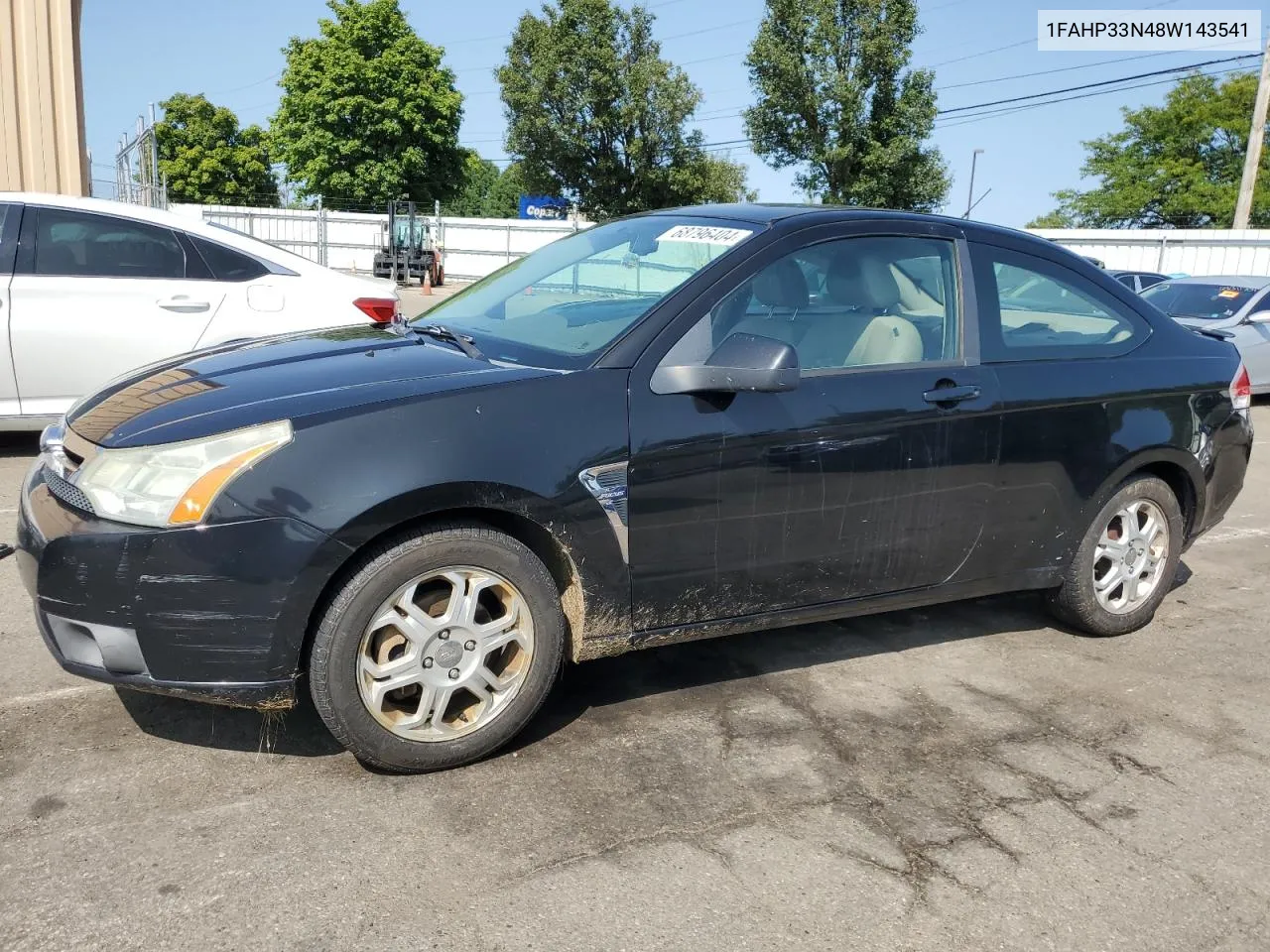 2008 Ford Focus Se VIN: 1FAHP33N48W143541 Lot: 68796404