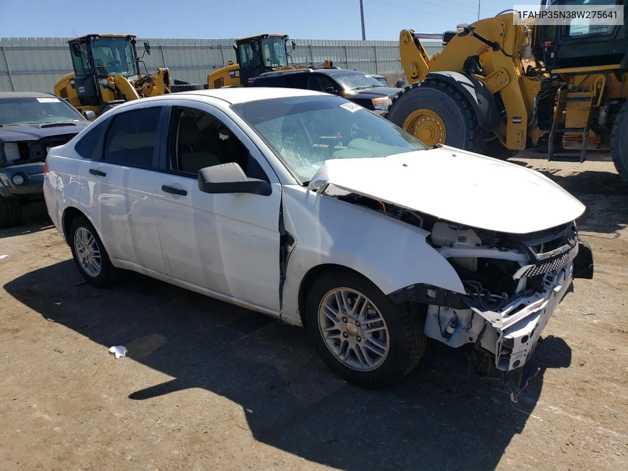 2008 Ford Focus Se VIN: 1FAHP35N38W275641 Lot: 70004624