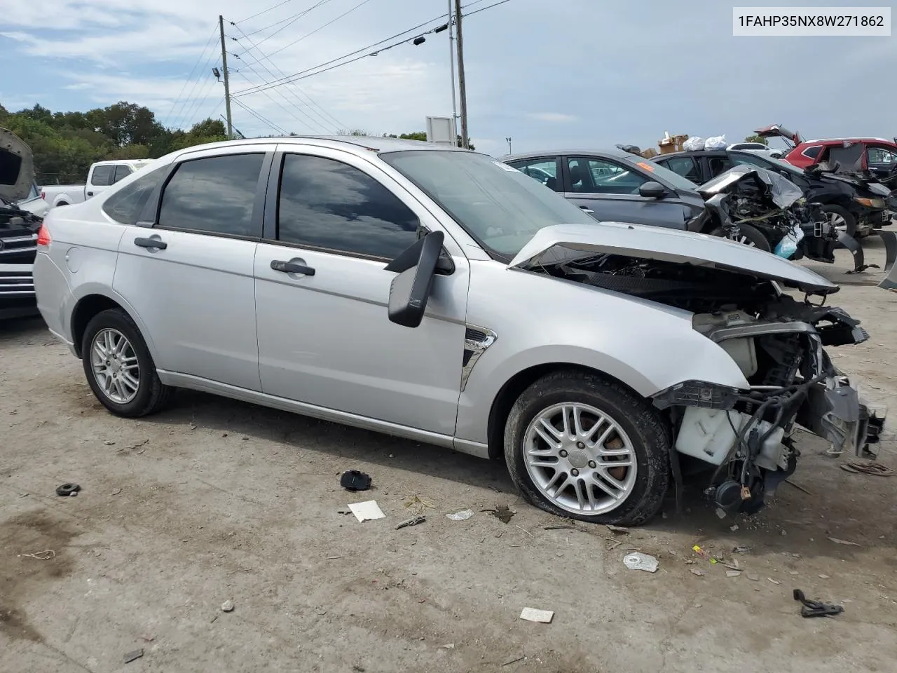 2008 Ford Focus Se VIN: 1FAHP35NX8W271862 Lot: 70279394