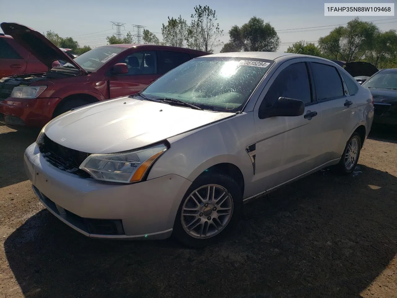 2008 Ford Focus Se VIN: 1FAHP35N88W109468 Lot: 70615284