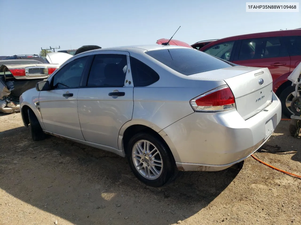 2008 Ford Focus Se VIN: 1FAHP35N88W109468 Lot: 70615284