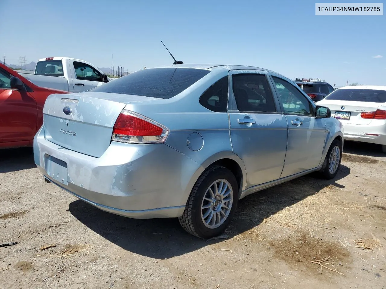 2008 Ford Focus S/Se VIN: 1FAHP34N98W182785 Lot: 71134614