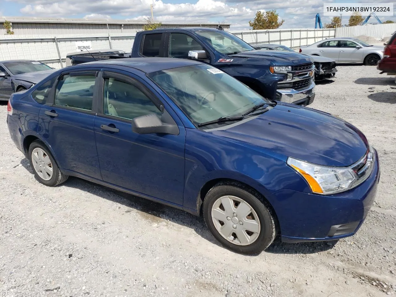 2008 Ford Focus S/Se VIN: 1FAHP34N18W192324 Lot: 72058704