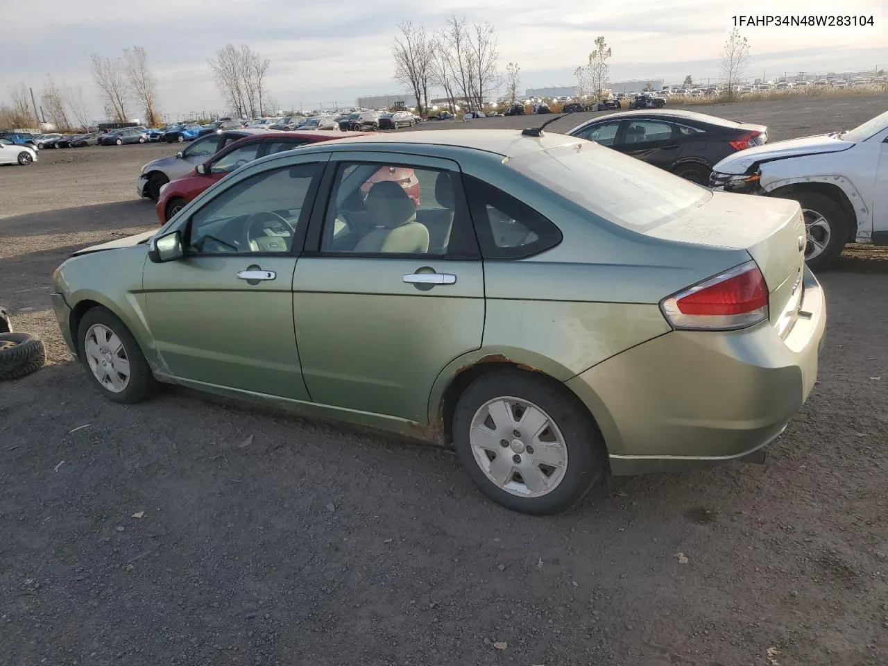 2008 Ford Focus S/Se VIN: 1FAHP34N48W283104 Lot: 73092754