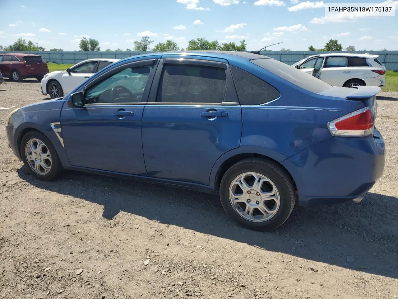 2008 Ford Focus Se VIN: 1FAHP35N18W176137 Lot: 73310244