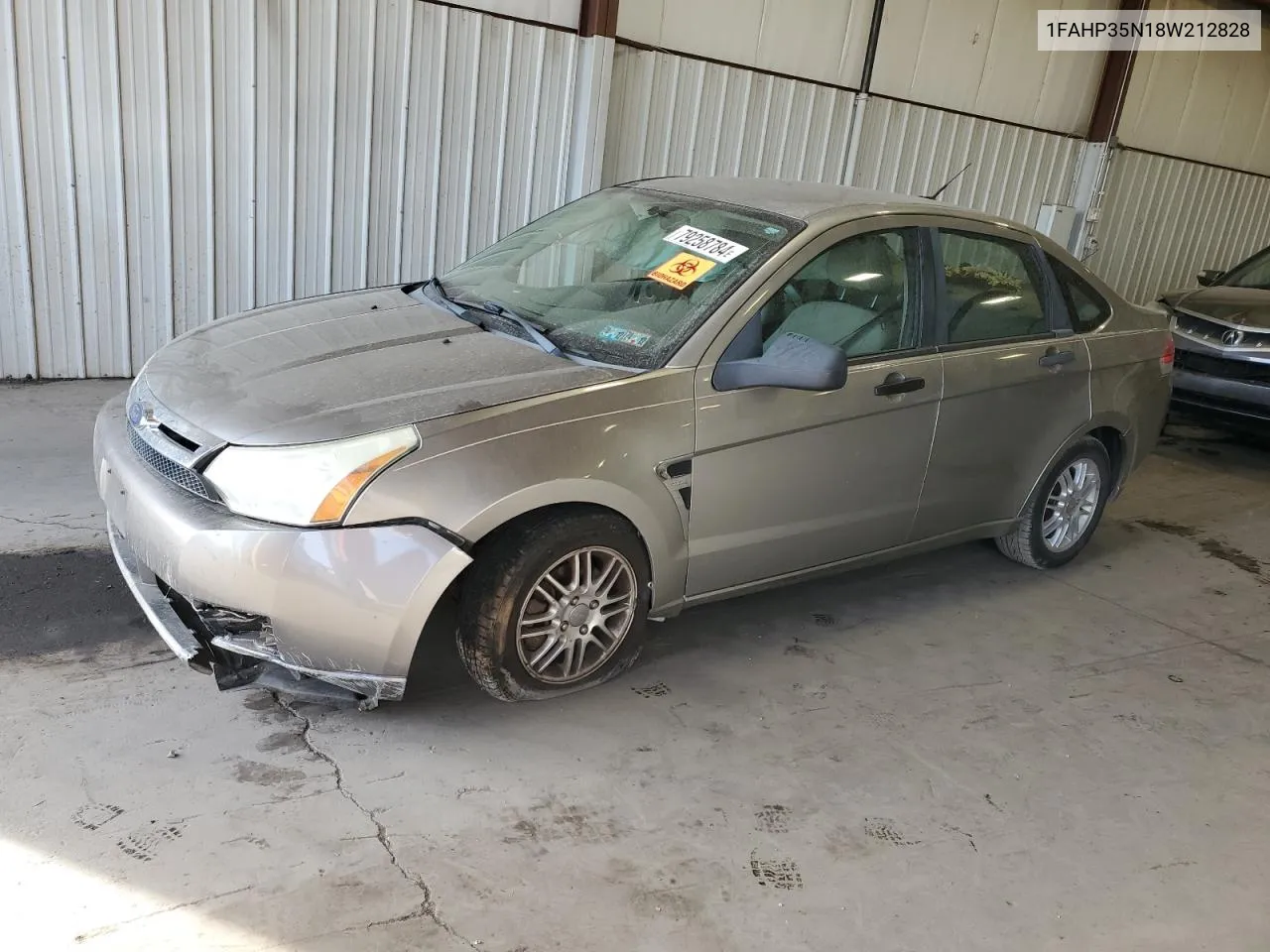 2008 Ford Focus Se VIN: 1FAHP35N18W212828 Lot: 79258784