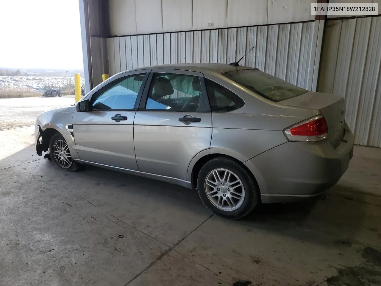 2008 Ford Focus Se VIN: 1FAHP35N18W212828 Lot: 79258784