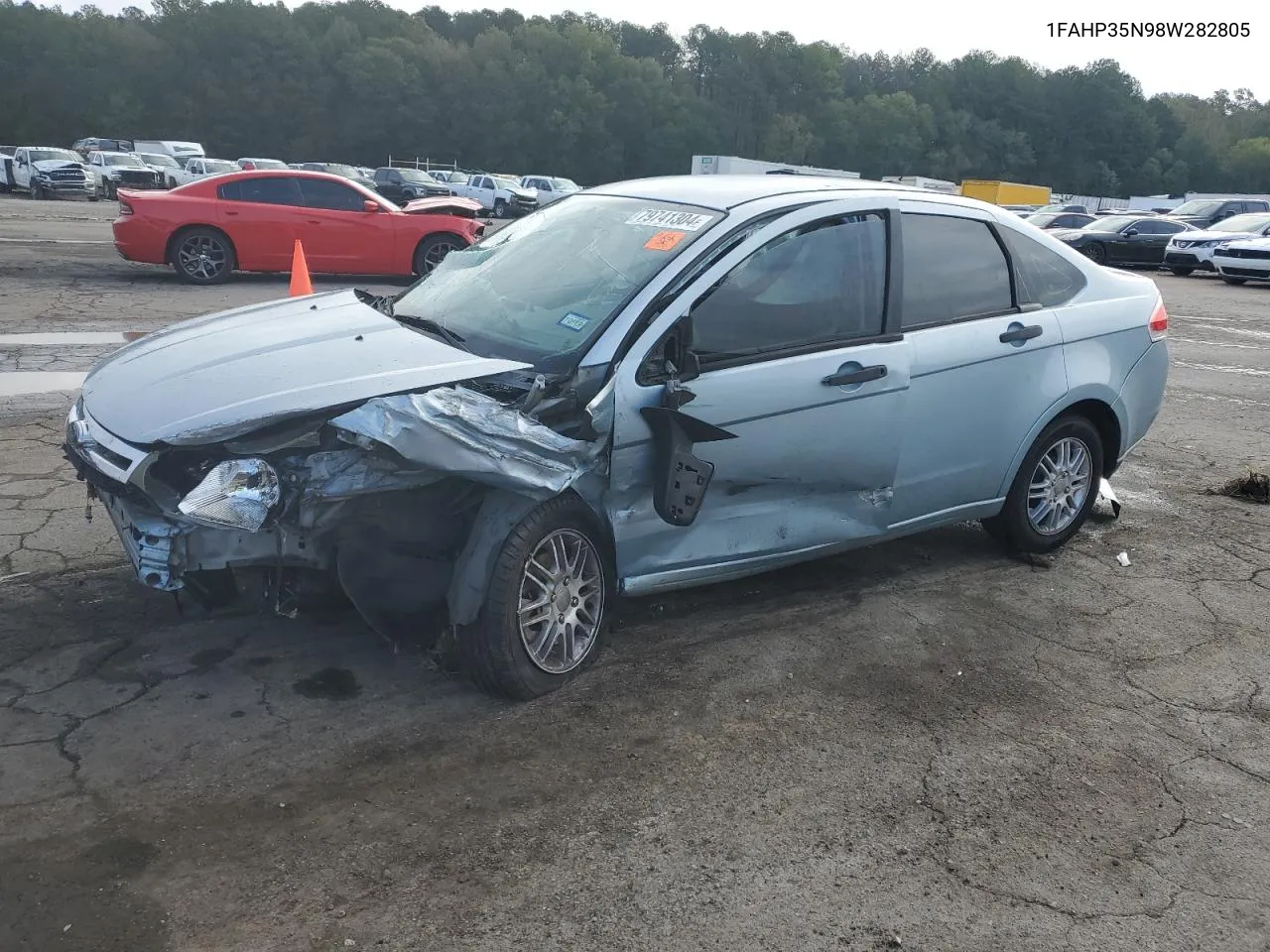 2008 Ford Focus Se VIN: 1FAHP35N98W282805 Lot: 79741304