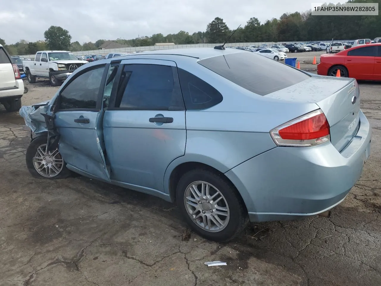 2008 Ford Focus Se VIN: 1FAHP35N98W282805 Lot: 79741304