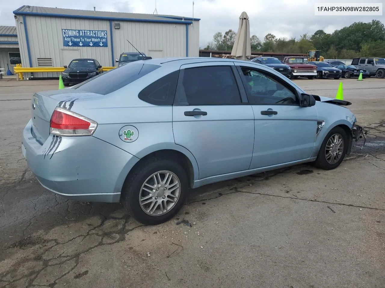 2008 Ford Focus Se VIN: 1FAHP35N98W282805 Lot: 79741304