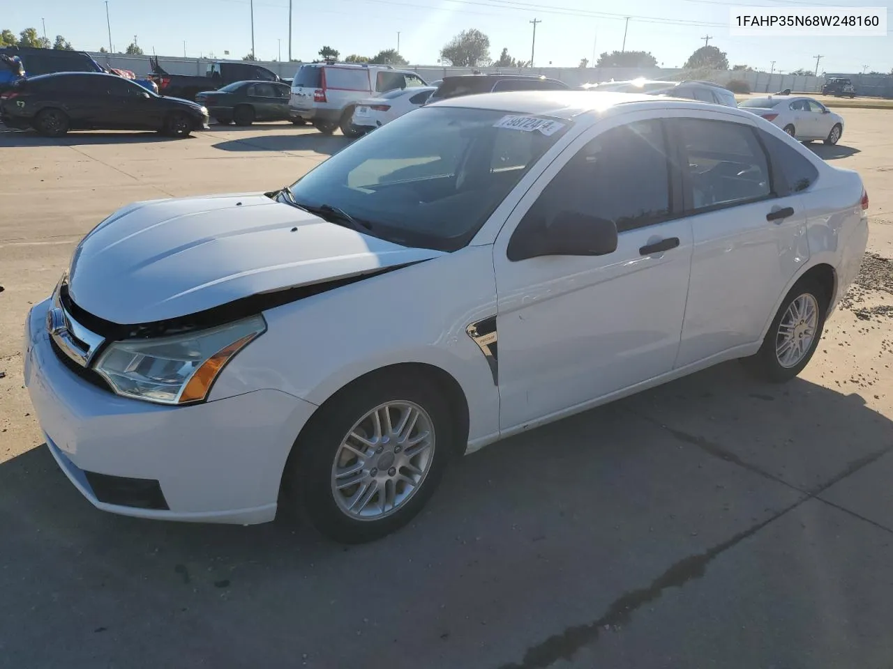 2008 Ford Focus Se VIN: 1FAHP35N68W248160 Lot: 79872444