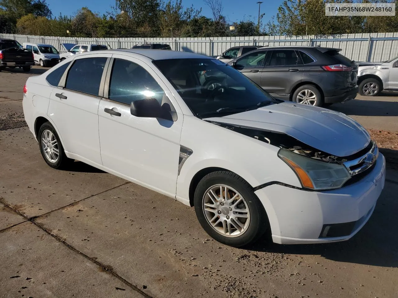 2008 Ford Focus Se VIN: 1FAHP35N68W248160 Lot: 79872444