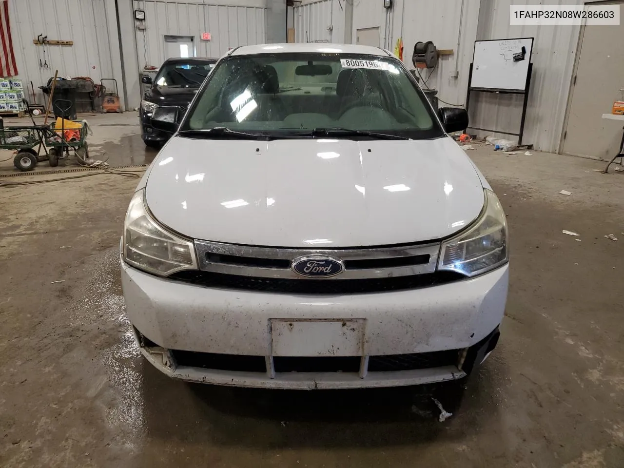 2008 Ford Focus S/Se VIN: 1FAHP32N08W286603 Lot: 80051964