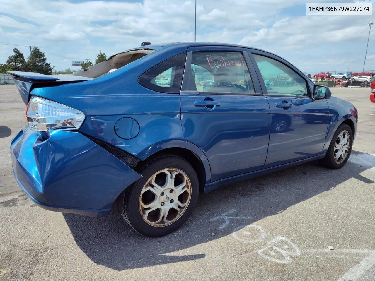 2009 Ford Focus Ses VIN: 1FAHP36N79W227074 Lot: 52845654