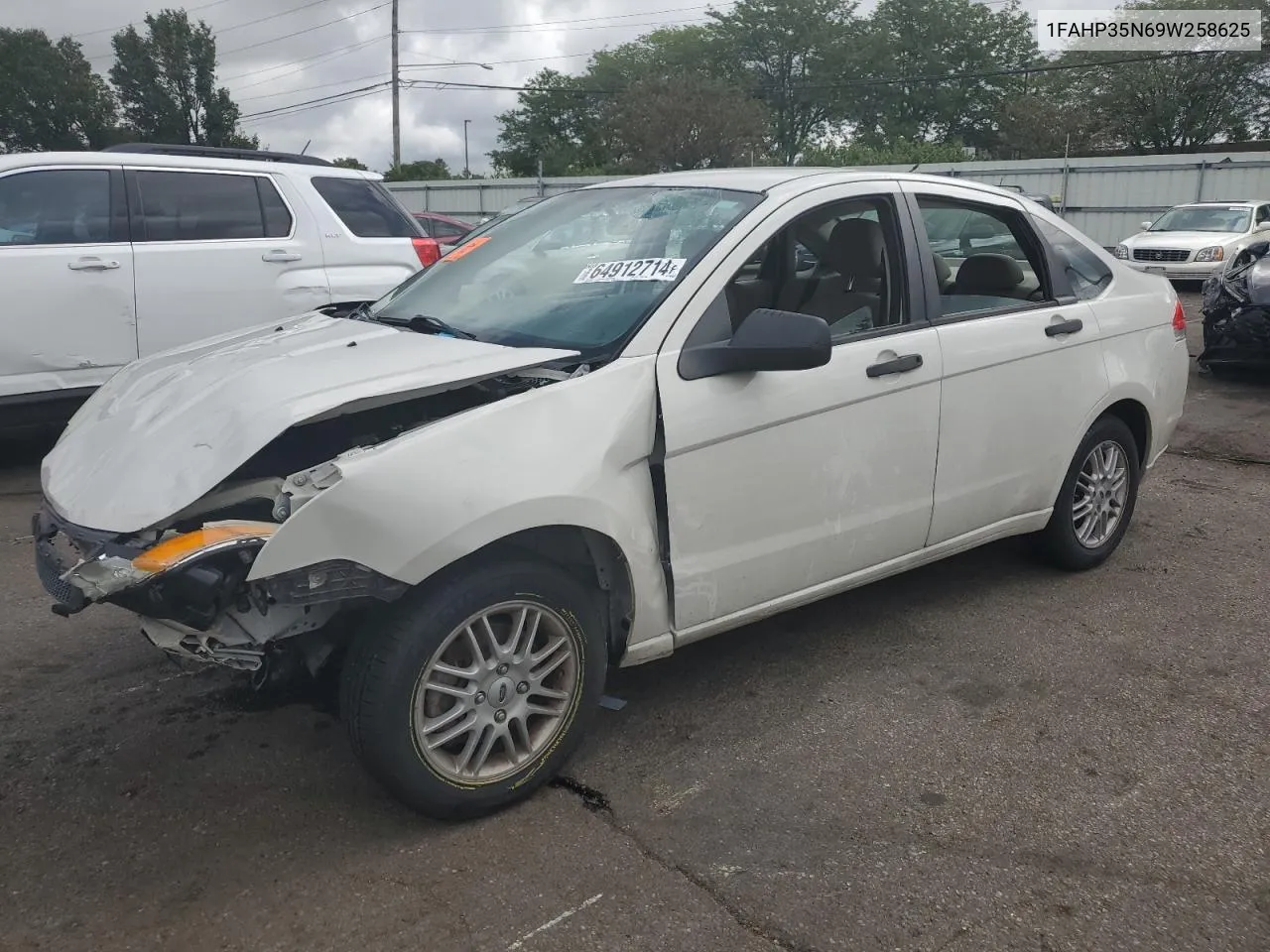 2009 Ford Focus Se VIN: 1FAHP35N69W258625 Lot: 64912714