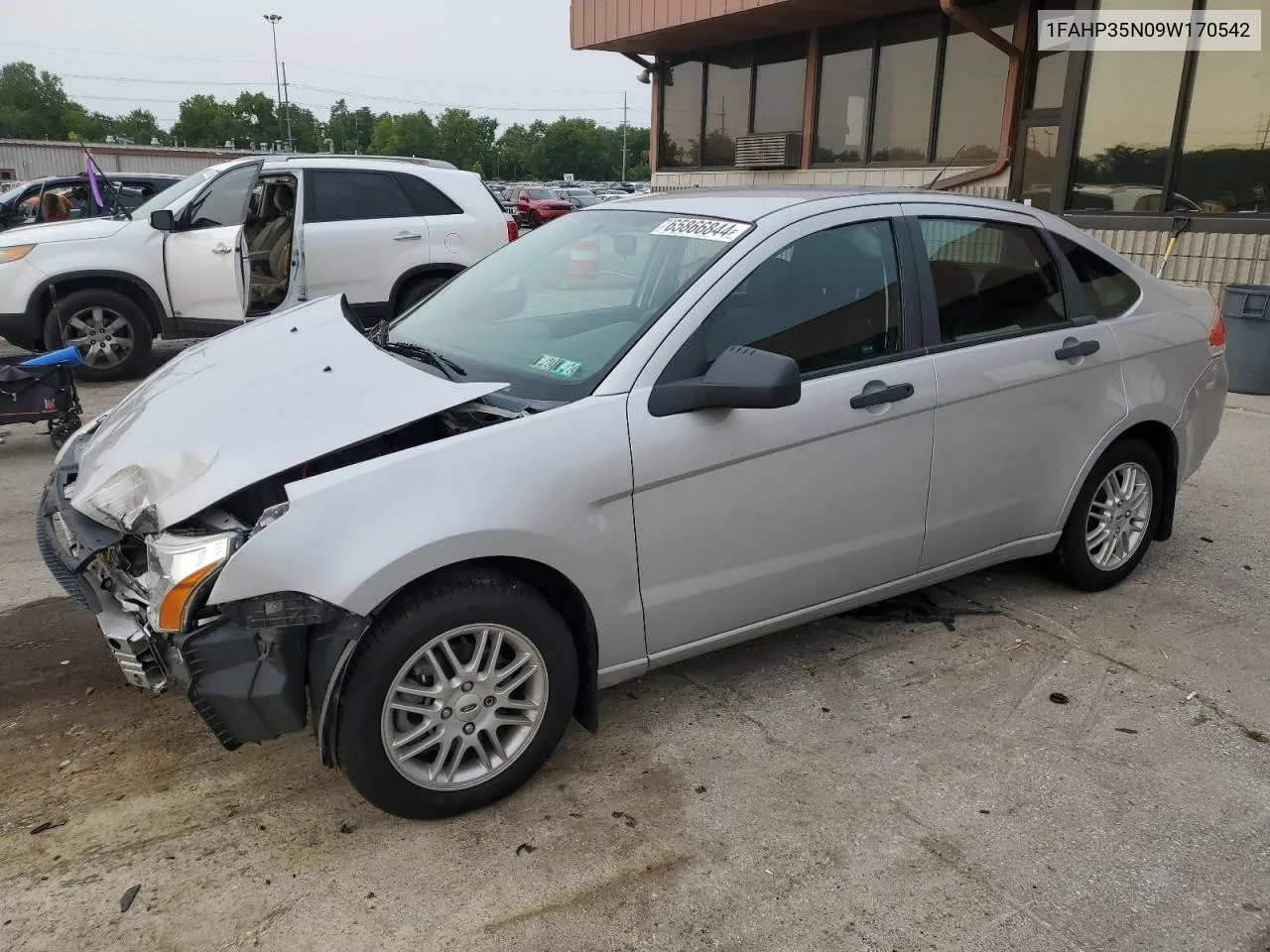 1FAHP35N09W170542 2009 Ford Focus Se