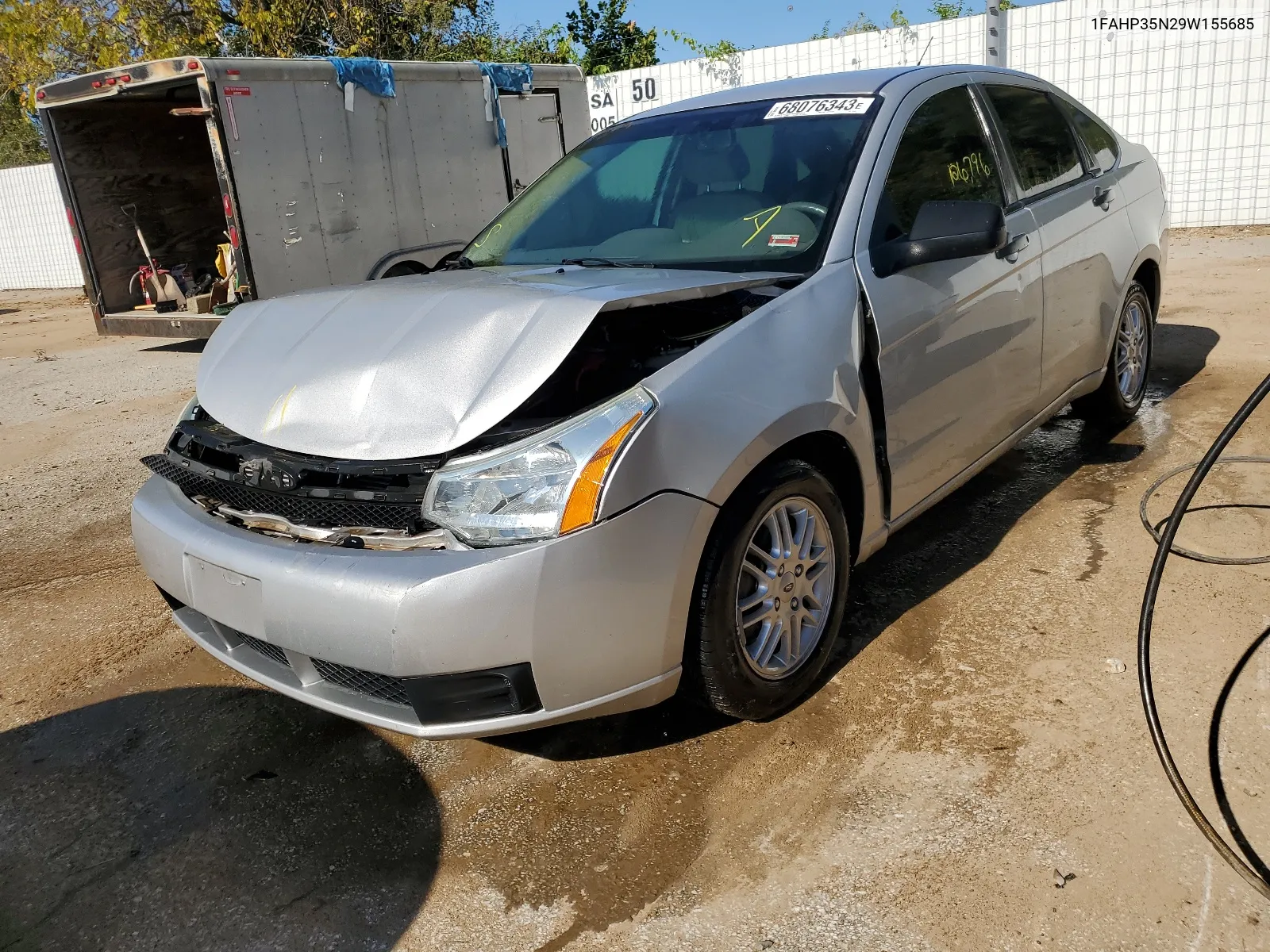 2009 Ford Focus Se VIN: 1FAHP35N29W155685 Lot: 68076343