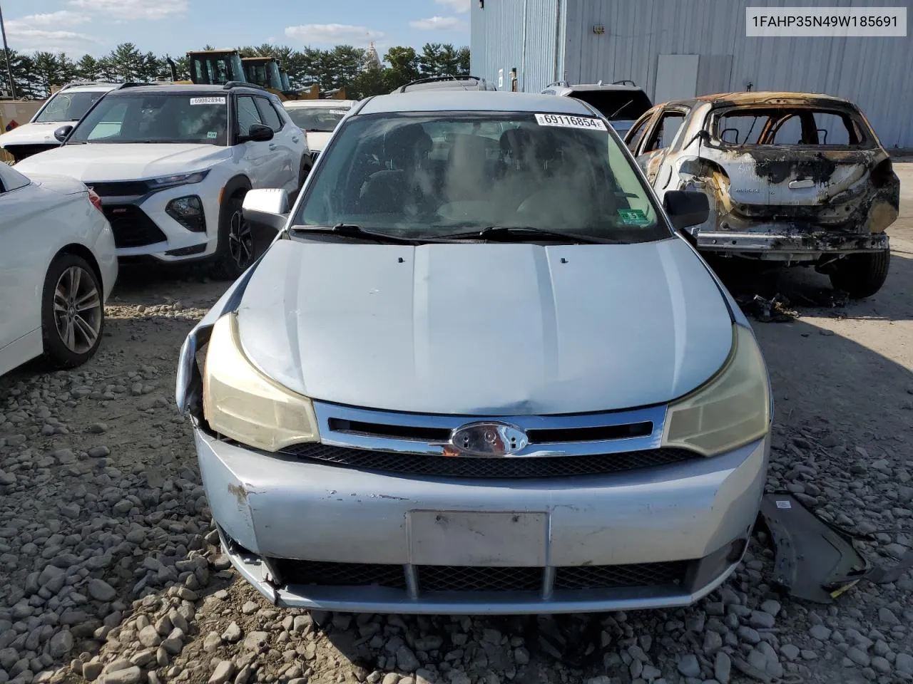 2009 Ford Focus Se VIN: 1FAHP35N49W185691 Lot: 69116854