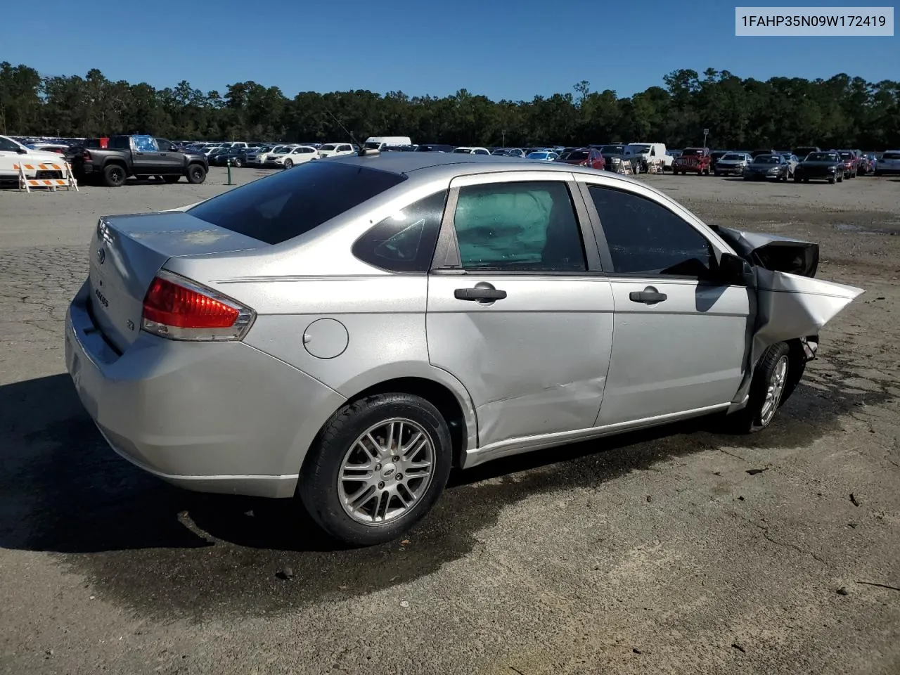 2009 Ford Focus Se VIN: 1FAHP35N09W172419 Lot: 74888694