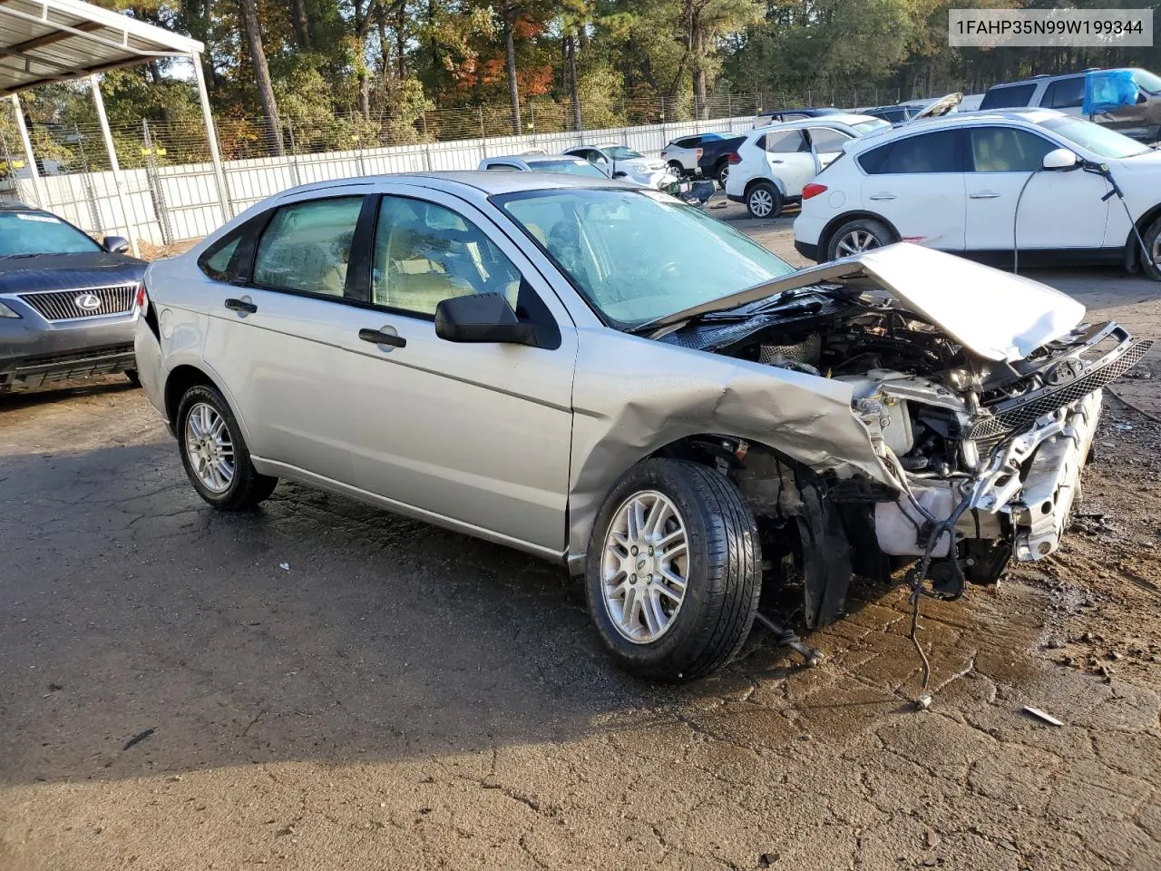 2009 Ford Focus Se VIN: 1FAHP35N99W199344 Lot: 78442164