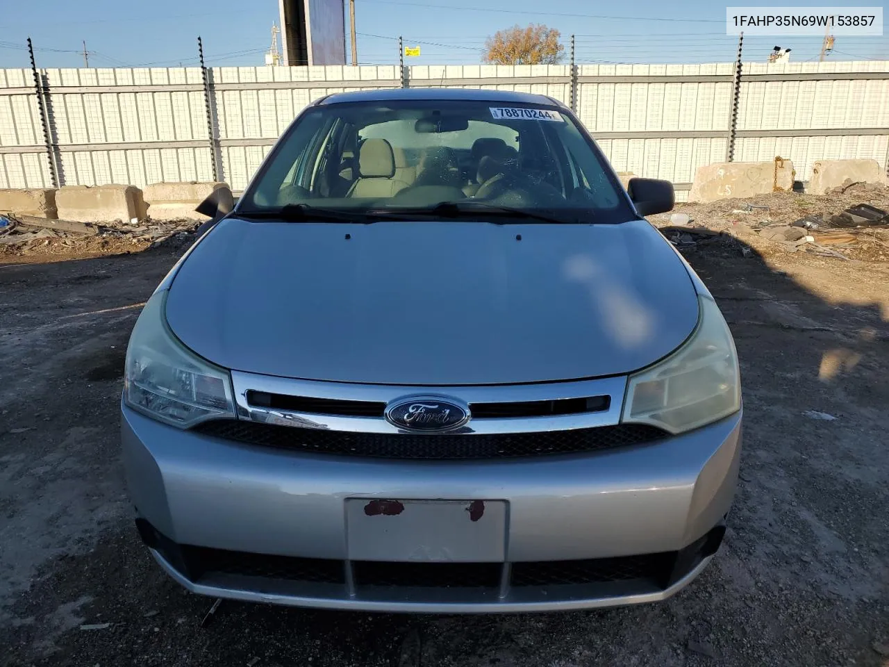 2009 Ford Focus Se VIN: 1FAHP35N69W153857 Lot: 78870244