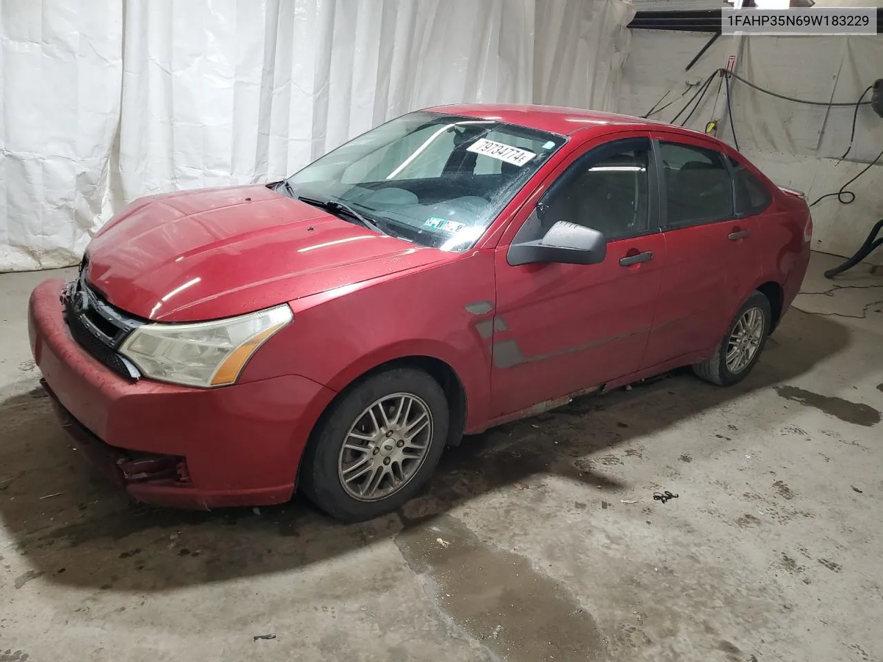 2009 Ford Focus Se VIN: 1FAHP35N69W183229 Lot: 79734774