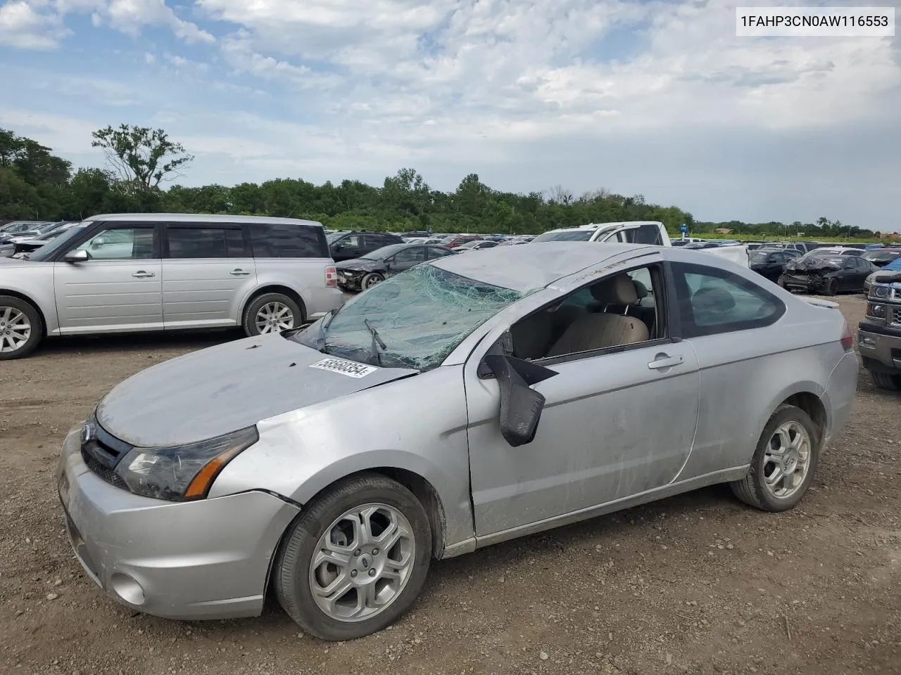 2010 Ford Focus Se VIN: 1FAHP3CN0AW116553 Lot: 58560354