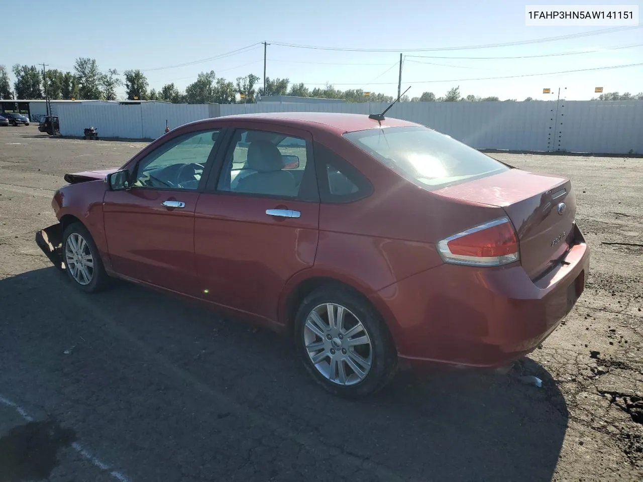 2010 Ford Focus Sel VIN: 1FAHP3HN5AW141151 Lot: 60281174