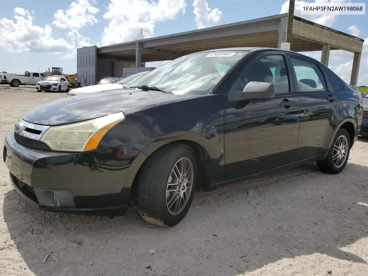 2010 Ford Focus Se VIN: 1FAHP3FN2AW198068 Lot: 67465964