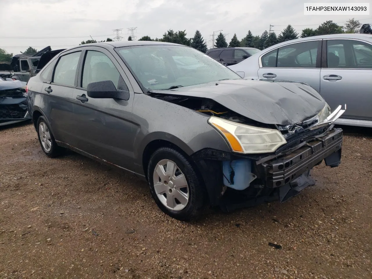 2010 Ford Focus S VIN: 1FAHP3ENXAW143093 Lot: 67581224